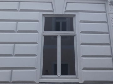 Historische Fenster mit modernem Fenstersystem